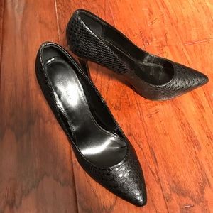 Beautiful black high heels.